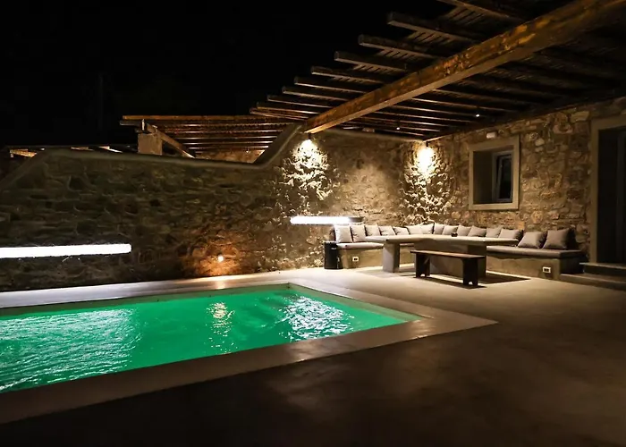 The George With Private Pool, Close To - Chora Villa *
